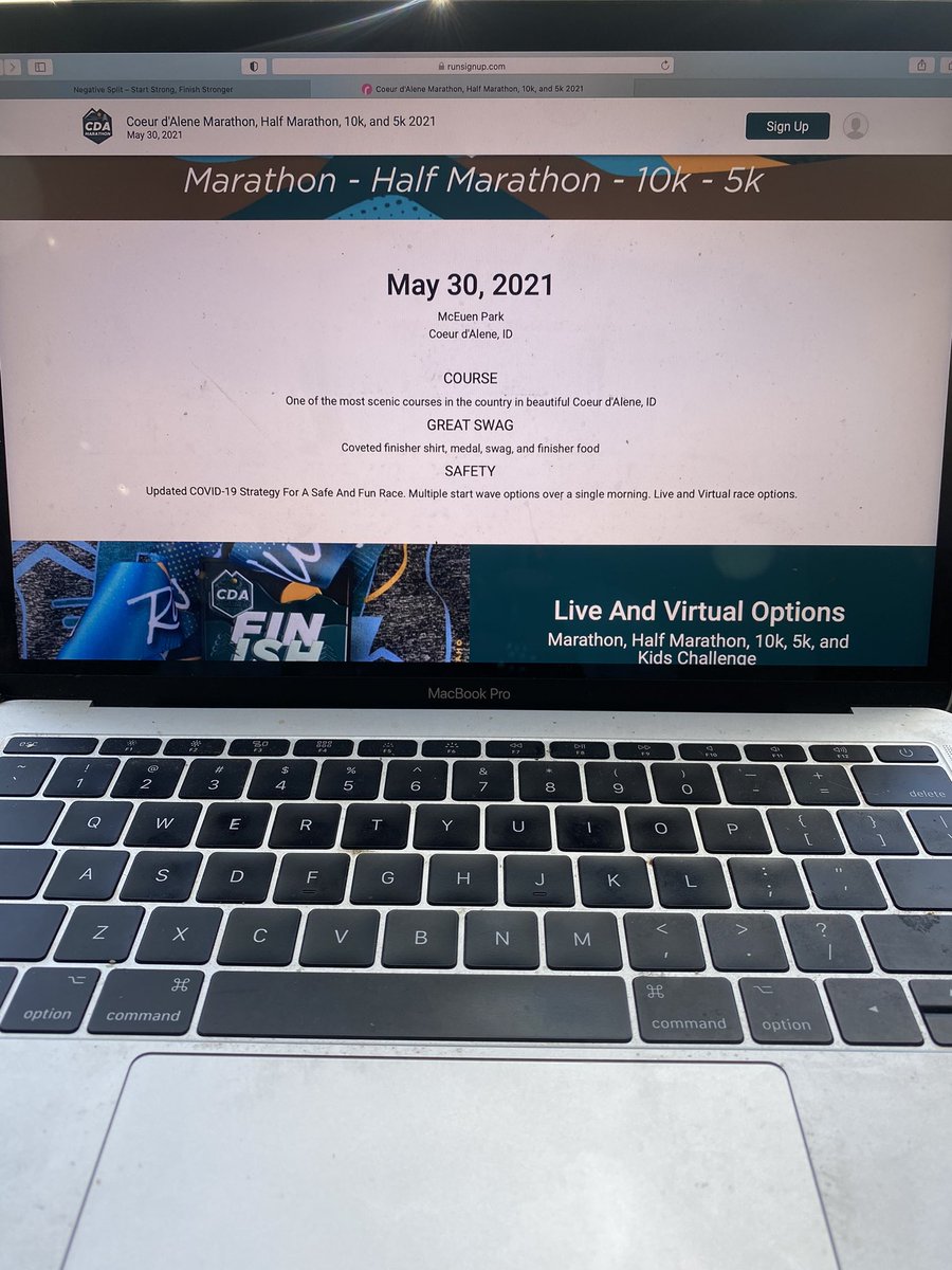 5 days until race day! You can still sign up!!! Few spot still open. It’s a live in person race. #MarathonMay #halfmarathon #cdaidaho #travel #5k #10k #lake #run