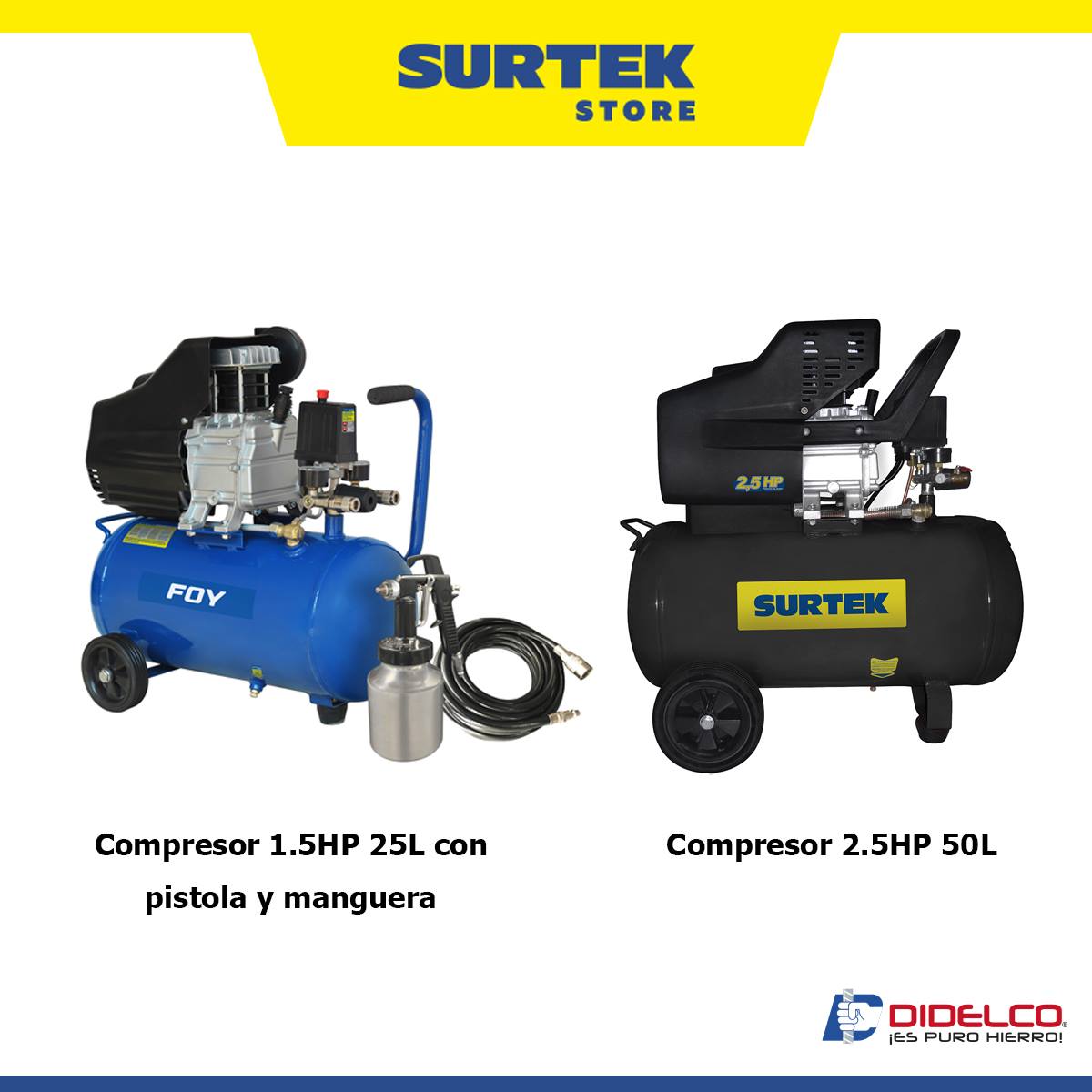 DidelcoSV's tweet photo. ¿Necesitas un equipo para pintura con compresor? ¡No busques más! En nuestra Surtek Store encuentras #LoMejorEnFerretería. Didelco ¡Es Puro Hierro! #Urrea #Surtek #NosotrosSíLoCalibramos https://t.co/E9ZRouDxQz