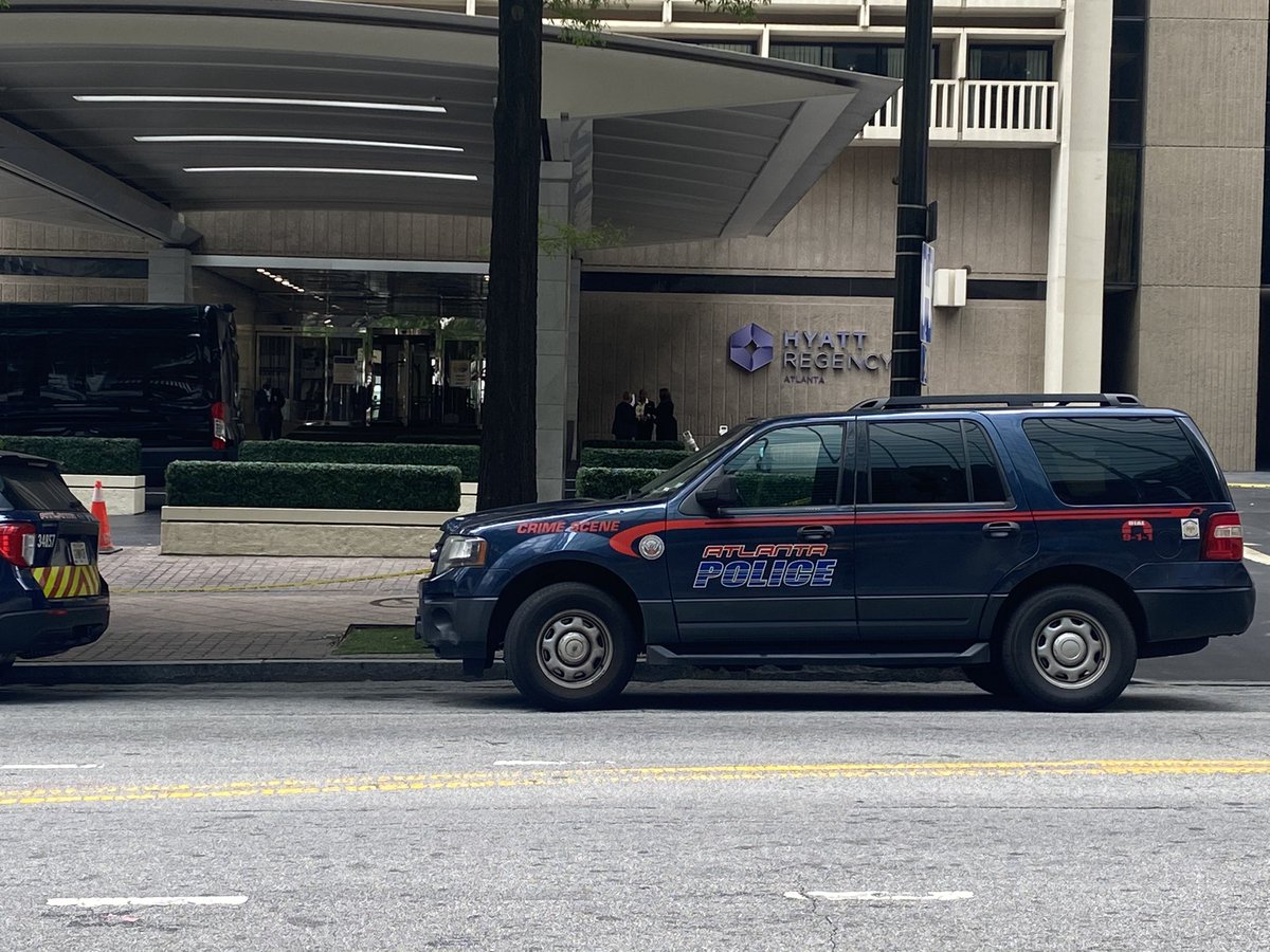 Breaking: Shooting outside Hyatt Regency Hotel in downtown Atlanta. Possibly drug deal gone bad. Working to gather more information.
