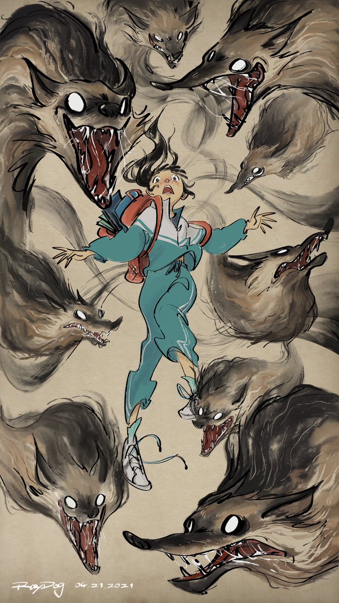 RayDogLei's tweet photo. #storytelling #artist #wolf https://t.co/3gEPkfveu3