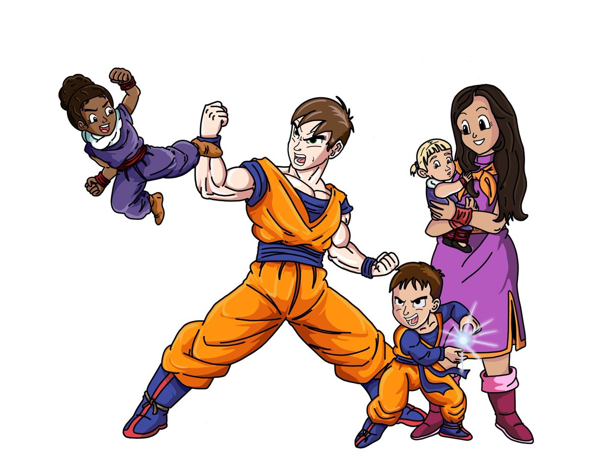 Family picture my wife drew on her iPad. I love it!