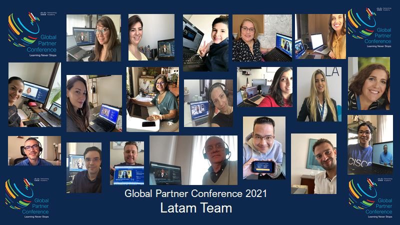 cOshiroC's tweet photo. Latam team en el Global Partner Conference de @CiscoNetAcad ❤️ 

#ProudToBeLatam #Tamujunto #globalpartnerconference2021 #globalpartnerconference21 #learningneverstops #networkingacademy https://t.co/ttbv9Zcqs5