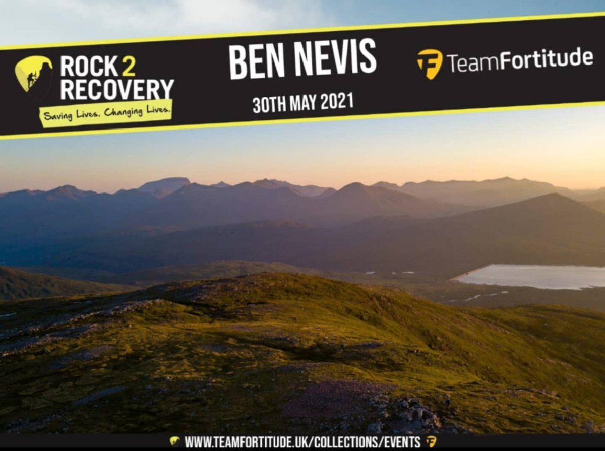 5 DAYS TO GO!!!! THERE IS STILL TIME TO GET YOUR TICKETS FOR BEN NEVIS WITH @rock2recoveryuk Head on over to the Team Fortitude website to purchase your tickets 🙌 Lace up your boots and we will see you there 🙌🙌