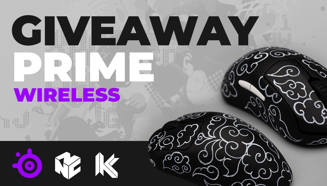 NachoCustomz's tweet image. First giveaway of the @SteelSeries prime wireless. 1 of 1. 

To enter. Follow @Kokoart11  and @NachoCustomz 

Tag 3 friends and Retweet. 
 Winner will be chosen 7/1. Good luck