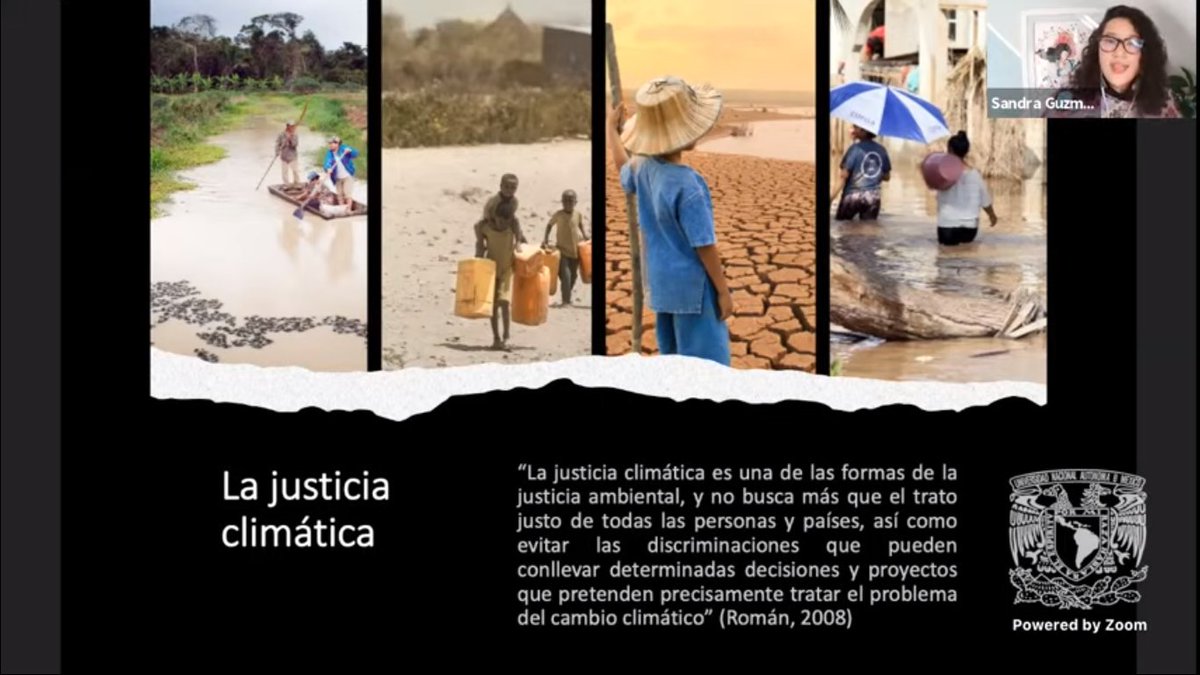 ¿Sabes qué es la justicia climática?
<a href="/san_lunag/">Sandra Guzmán</a> en su presentación "Justicia Climática: un imperativo para México" nos lo explicó.
#SeminarioInternacional