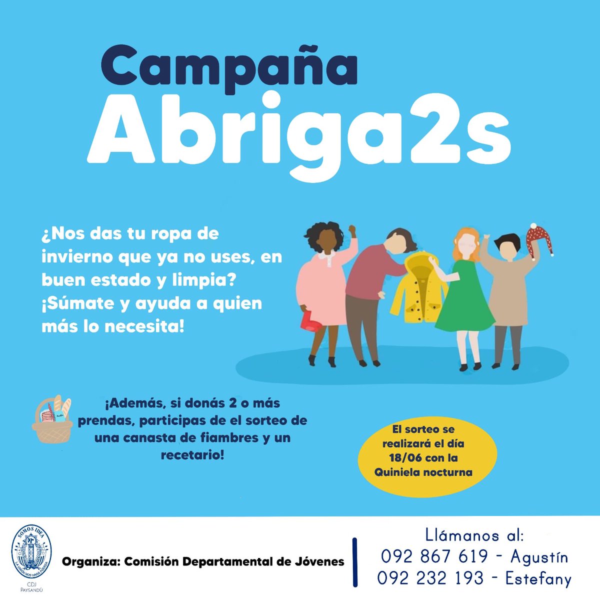 DepartamentalDe's tweet photo. ¡Súmate y ayuda a quien mas lo necesita! https://t.co/fYBW51OHSQ