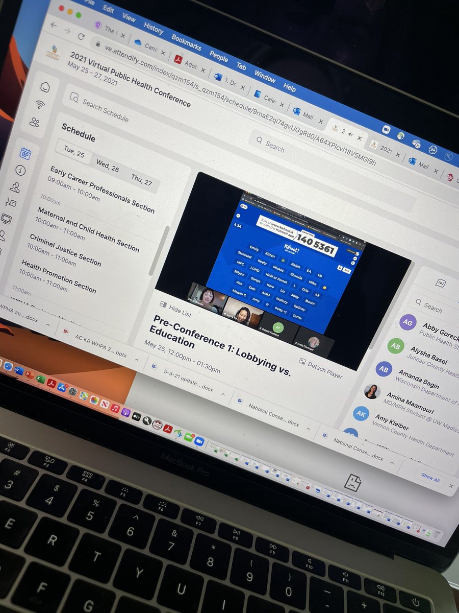 Keely_Rees's tweet photo. Pre-conference session — lobbying vs education! Online fun with kahoot! #wpha @WIPublicHealth 

Follow this session and join me at 1:45pm session on Statewide Advocacy within Academia - #tiph https://t.co/0fEG0toAPv