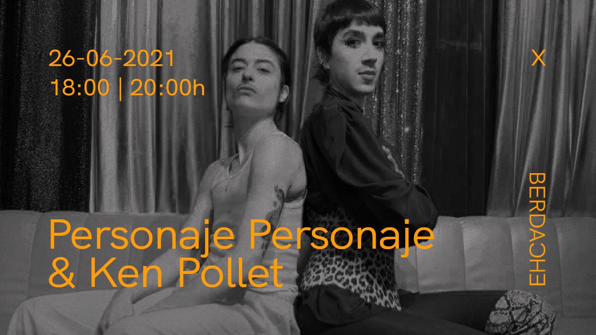 Berdachefest's tweet photo. ¿Una drag queen y un drag king ante un error del sistema? #personajepersonaje y #kenpollet proponen una puesta en escena de dos disidentes y activistas que proponen habitar el espacio propio, más allá de las restricciones.
Entradas en https://t.co/B0NrUNLRsl
#berdachefest https://t.co/Amif8W70QX