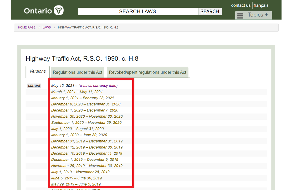 greatlibrary's tweet photo. #TipTuesday Need to view legislation at a certain point in time? Use the "Previous Versions" sections in e-Laws and Justice Laws to view historical versions of an act - available from the early 2000s to present day!
#lawtwitter #legislativeresearch https://t.co/5shhEW22Js