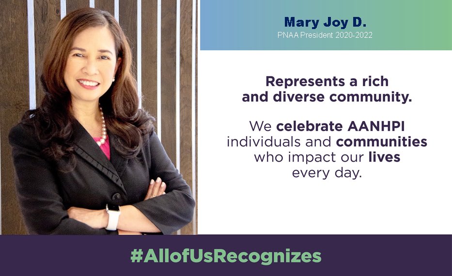 <a href="/mypnaaf/">PNAA Foundation</a> and #AllofUsRecognizes Dr. Mary Joy Garcia-Dia for her contributions to the Filipino-American Nursing Community through excellence in leadership. <a href="/mypnaa/">Philippine Nurses Association of America</a> who are you recognizing this #APAHM?