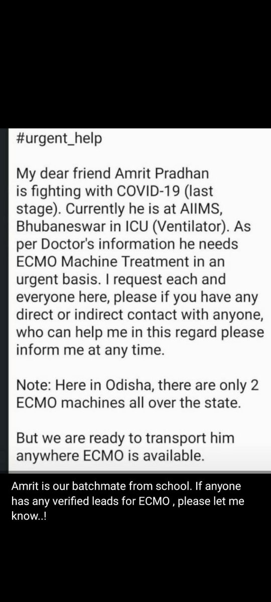 prathiraghava's tweet photo. Urgent help @BrahmapurCorp @CMO_Odisha @SonuSood @HFWOdisha @dcpbbsr @sdmbam @dcpbbsr @bmcbbsr @ICMR_RMRCBBSR https://t.co/zk07uwsejD