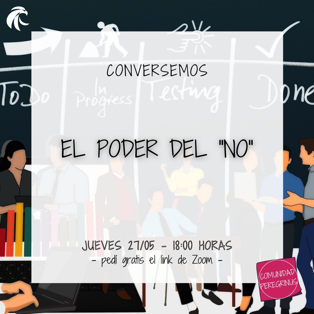 Este 27/05 <a href="/cimasan/">Alejandro Cimas</a> nos trae una visión distinta sobre el poder del "NO" en otro Jueves de #Comunidad.
🤔¿Está mal decir "no"? 🤔¿Por qué decimos “no”? 🤔¿Qué valor aporta decir “no”? 🤔¿Nos empodera decir “no”?🤔¿Somos menos capaces por decir “no”?
👉🏻Pedí el link de zoom gratis
