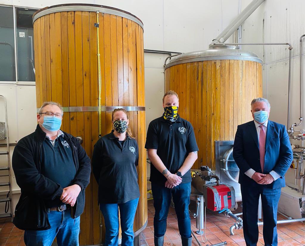 baynes_simon's tweet photo. Very pleased to visit @BrewingDragon at @VisitPlassey near #Eyton @Wrexham recently to meet the team and praise them for their hard work and continuing production through the pandemic. They’re a truly standout company and I know they will continue to go from strength to strength. https://t.co/DvGfQeFv1x