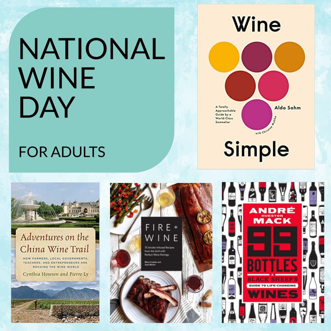 Arcadia Public Library (@arcadiapl) on Twitter photo Did you know today is #NationalWineDay?
#weknowbooks #wine #ArcadiaPublicLibrary #Arcadia
#RobDeborde #SeanMartin #CynthiaHowson #PierreLy
<a href="/AndreHMack/">André Hueston Mack</a> <a href="/marycressler/">Mary Cressler</a> <a href="/aldosohm/">Aldo Sohm</a> <a href="/ChristineMuhlke/">Christine Muhlke</a> Did you know today is #NationalWineDay?
#weknowbooks #wine #ArcadiaPublicLibrary #Arcadia
#RobDeborde #SeanMartin #CynthiaHowson #PierreLy
<a href="/AndreHMack/">André Hueston Mack</a> <a href="/marycressler/">Mary Cressler</a> <a href="/aldosohm/">Aldo Sohm</a> <a href="/ChristineMuhlke/">Christine Muhlke</a>