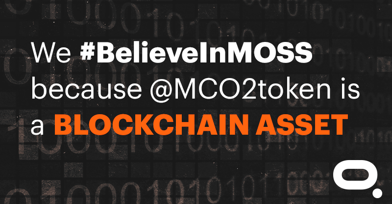 MCO2token's tweet photo. We #BelieveInMOSS because @MCO2token is a blockchain asset. Diversifying is always a good strategy, whether that’s in the cryptoverse or not. In crypto, specifically, blockchains ensure security and transparency. https://t.co/LIQZidEdNb