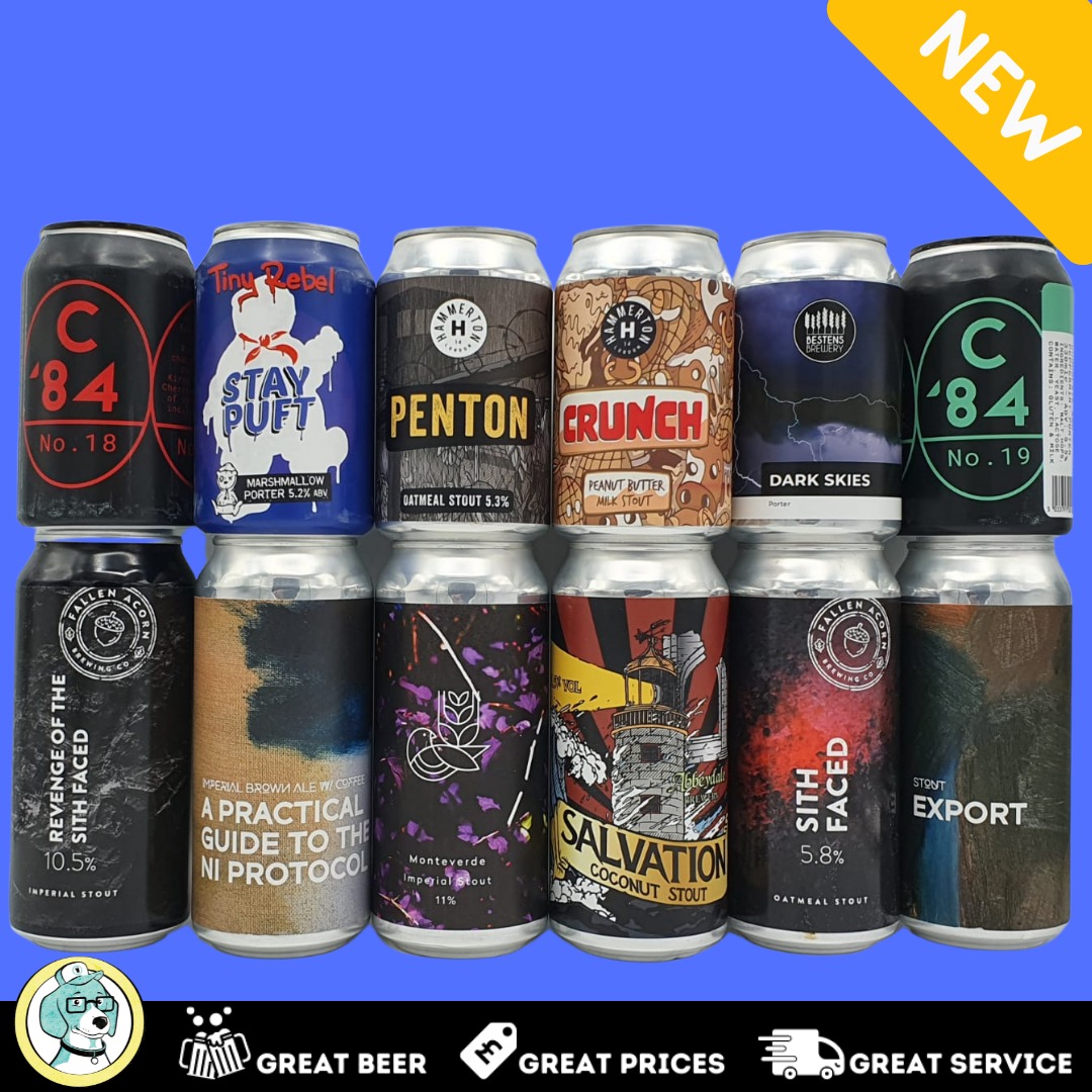 Fans of dark #CraftBeer! Our #Stout and #Porter crate is back in stock, with some real beauties to wet the owd whistle on #TowelDay 

beerhoundsuk.com/collections/be…

FREE UK delivery on 24 cans👍🍻Enjoy! #towelday2021