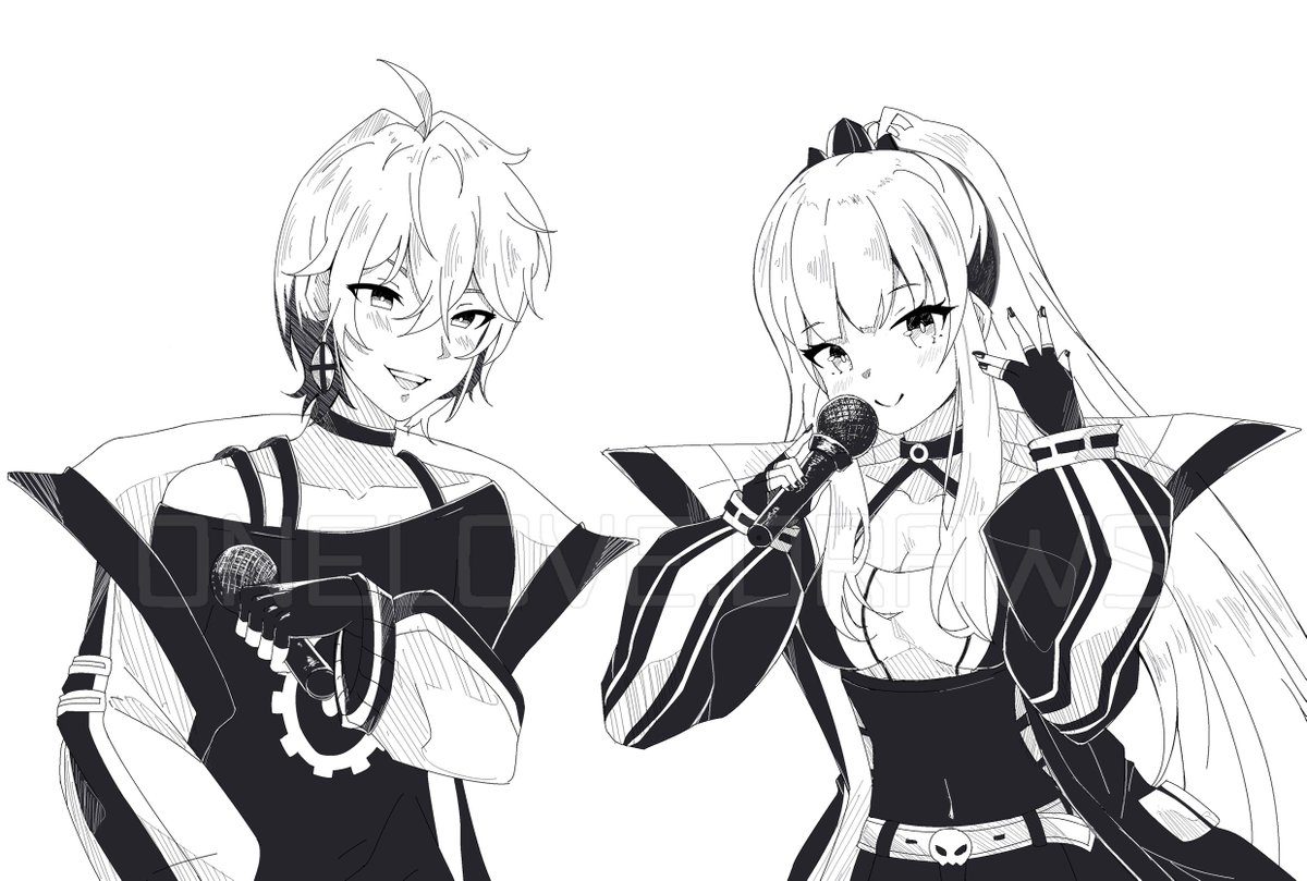 OneLoveArts's tweet photo. @R4ygin asked me if I could draw a cover picture for his new remix of [ Rikka x Mori Calliope - Spiral Tones ] and I said Yesss! Ofc <3 #りつあーと #Morikka #callillust https://t.co/Usw1r2b5e2