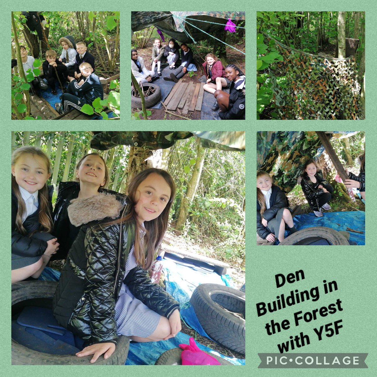 Year5Croxteth's tweet photo. A fantastic afternoon building dens in the forest with Y5F https://t.co/dEzjGCxVru