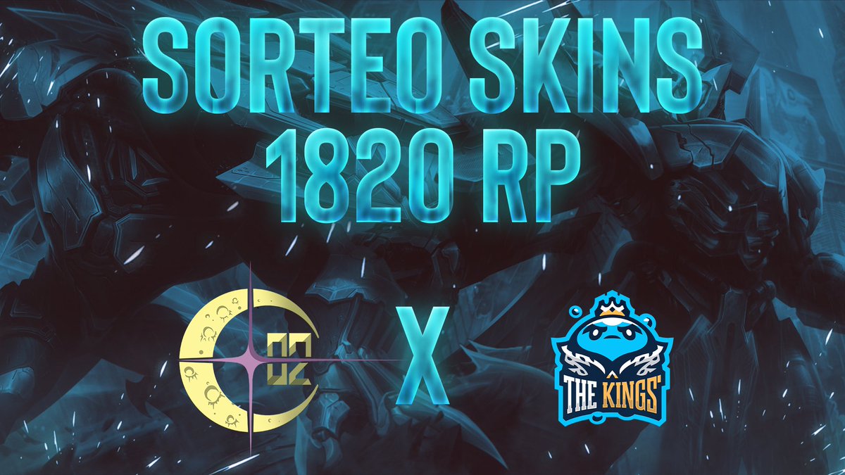 Lilynn02's tweet image. 👑 Sorteo SKINS 1820 RP 👑

💫Follow @thekingsesport &amp;amp; @Lilynn02 
💫💟y 🔁
💫Etiqueta a un amigo 

Una skin legendaria a elección de los ganadores (x2) solo para LAN. 
El sorteo se hará el 7 de junio en mi canal.