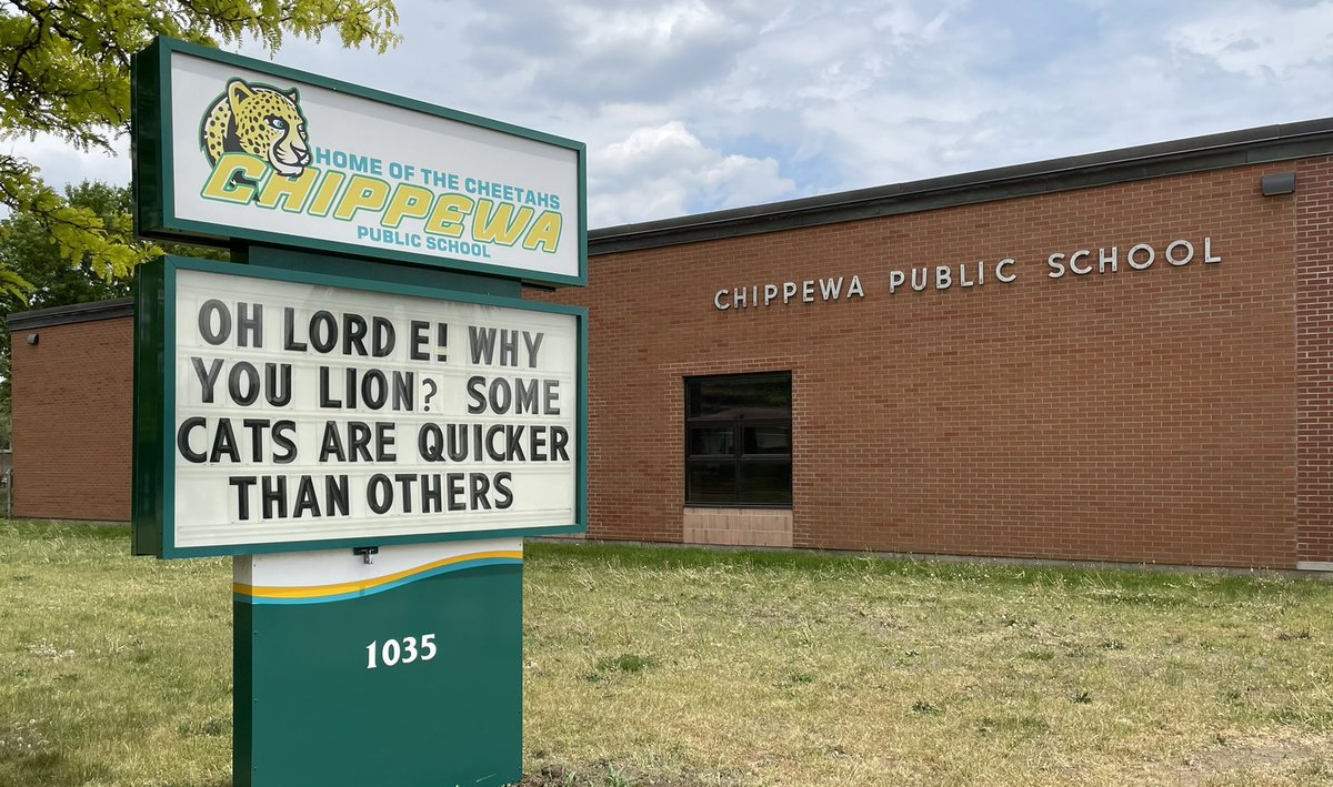 Chippewa Cheetah rule! #signwars <a href="/ChippewaTVDSB/">Chippewa P.S. TVDSB</a> <a href="/lordelginlions/">Lord Elgin</a>
