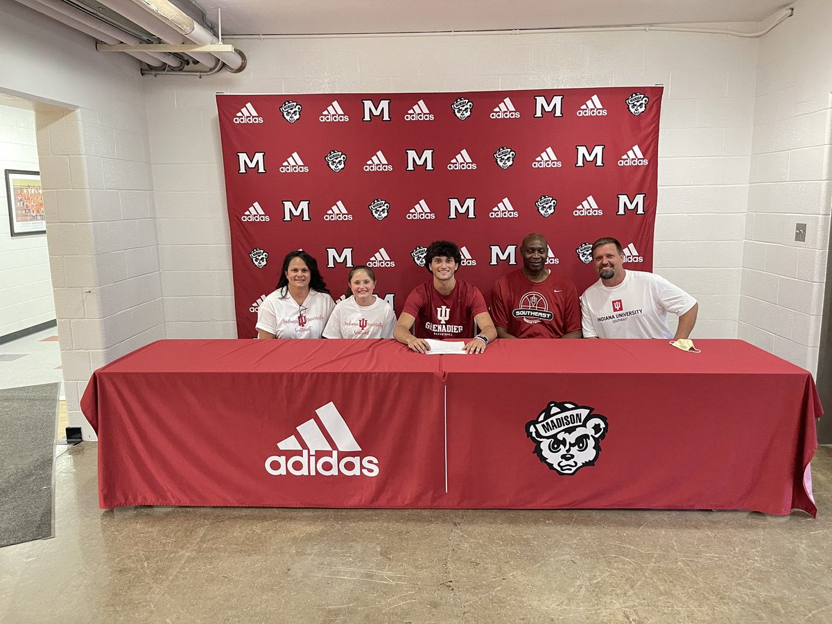 worxradio's tweet photo. Congratulations to Madison Senior, Nick Center, on signing his National of Intent with IU Southeast!!! https://t.co/H44gVEkCD7