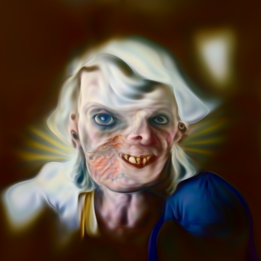 NerdyRodent's tweet photo. Smile! #DigitalArt #deepdaze https://t.co/7wVtp5XlW6