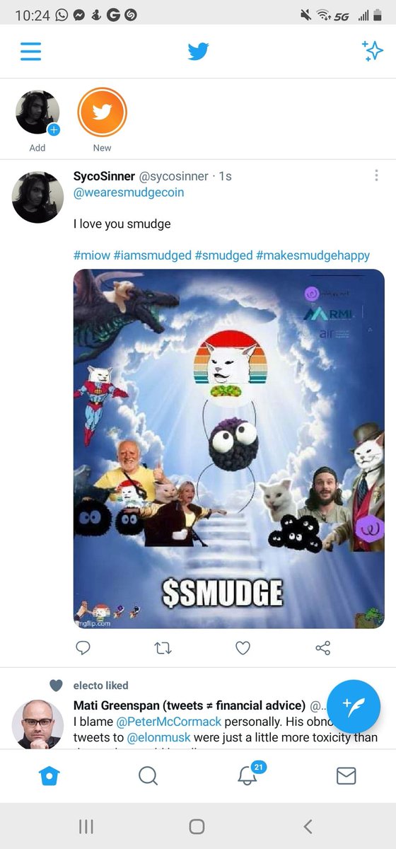 sycosinner's tweet photo. @wearesmudgecoin 

I love smudge

#Miaow #Smudge #MakeSmudgehappy #IamSmudged https://t.co/H3TeKTNlng