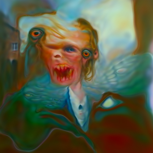NerdyRodent's tweet photo. Smile! #DigitalArt #deepdaze https://t.co/7wVtp5XlW6