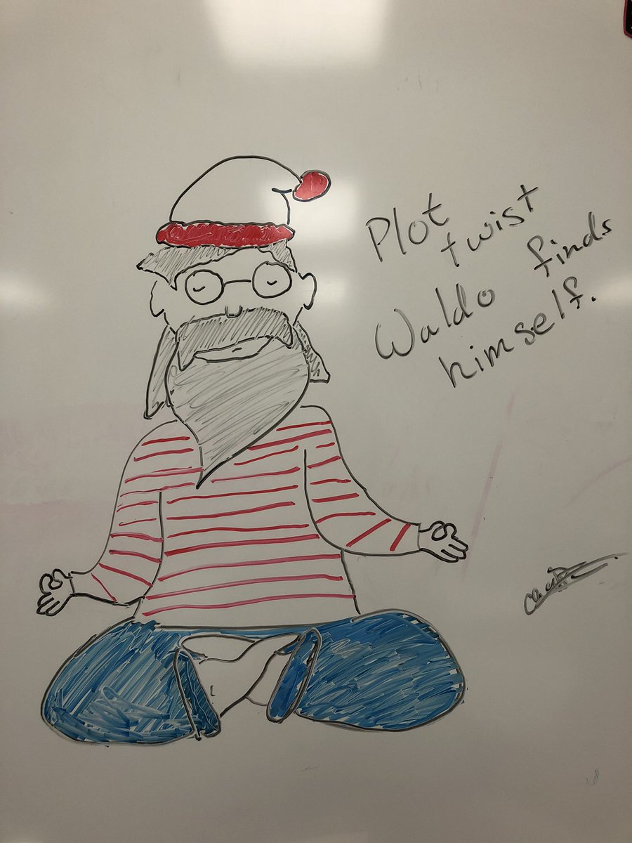 Plot twist....Waldo finds himself.