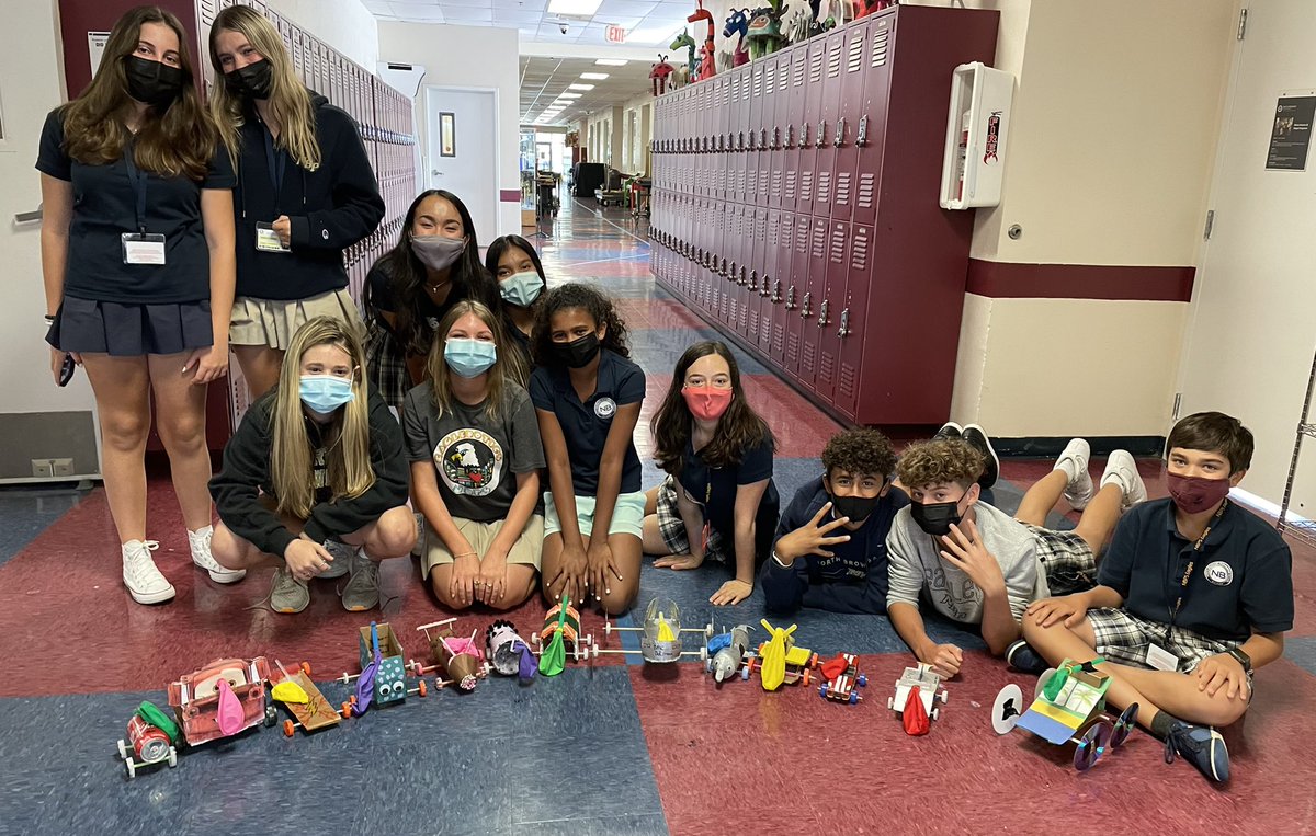 Mrs_DSherwood's tweet photo. Ballon car testing today!  Look at how amazing they are...both the kids and the cars!  ❤️ #nbpcot @NBPSEagles https://t.co/CUII3iiR0I