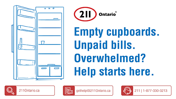 HPPublicHealth's tweet photo. Do you need help putting food on the table or paying bills? @211Ontario can help you find supports in your community. Try the Search Help Tool on their website: https://t.co/7FoeNTdm7p OR dial 2-1-1 to speak with a community navigator 24/7. #HelpStartsHere https://t.co/TJhnlvpK7s