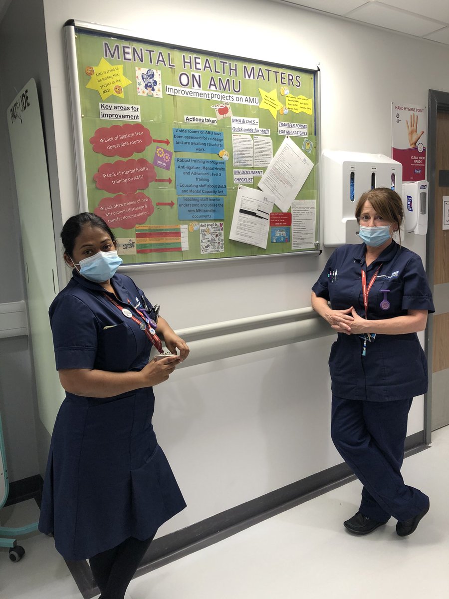 AMUMRI1819's tweet photo. The AMU award managers are very excited about our new Mental Health Board ! #MentalhealthmattersonAMU #achievingexcellence #AMU #wardmanagers #mentalhealth #MRI #NHS https://t.co/8sds4ncKMv