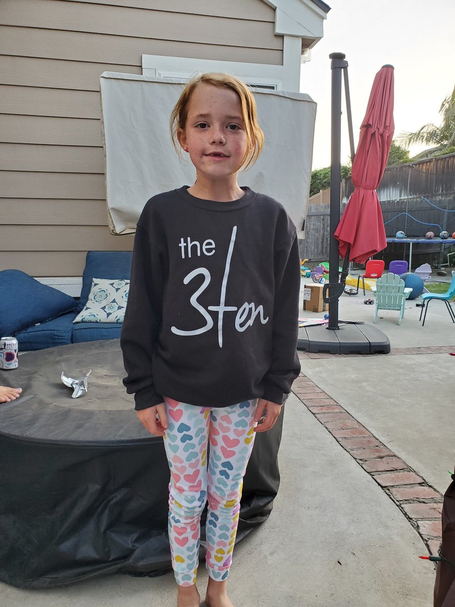 3TenClothing's tweet photo. Quinn finally able to rock her 3Ten Crewneck now that it fits. 😀 https://t.co/JQeKVNhPdl