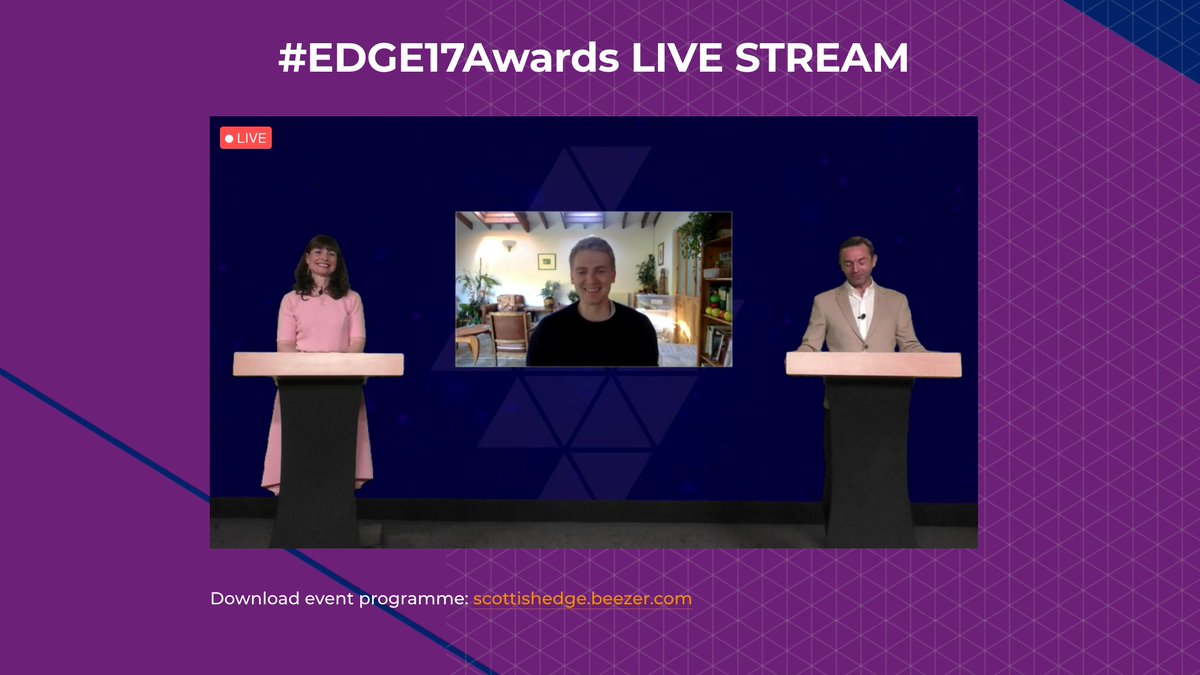 Big congrats to the @STVCommercial supported STV Growth EDGE winner, <a href="/bugbakes/">Bug Bakes</a>, taking £50 and £75K worth of airtime at #EDGE17Awards.
