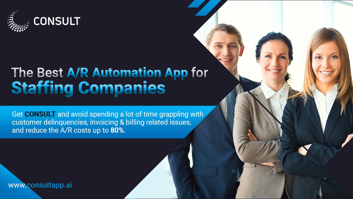 How to overcome A/R challenges faced by the Staffing companies in 2021?  For Free Sign up:   consultapp.ai/pricing.html #invoiceautomation #automationsolutions #invoicingsoftware #invoicingapp #atkku #consult #payrollsoftware