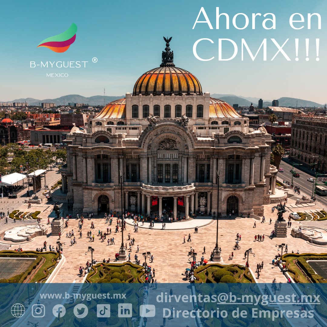 bmyguest_mx's tweet photo. Queremos llegar a cada rincón de México y que conozcan tus productos/servicios de extremo a extremo.

Informes CDMX
dirventas@b-myguest.mx
https://t.co/GeuStdkw5z

#BMyGuestMx #Cdmx #BMyGuestMxCdmx #DirectorioDeEmpresas #DirectorioDeServicios #Anunciate #Publicidad  #Marketing https://t.co/Lluaf5KH7Q