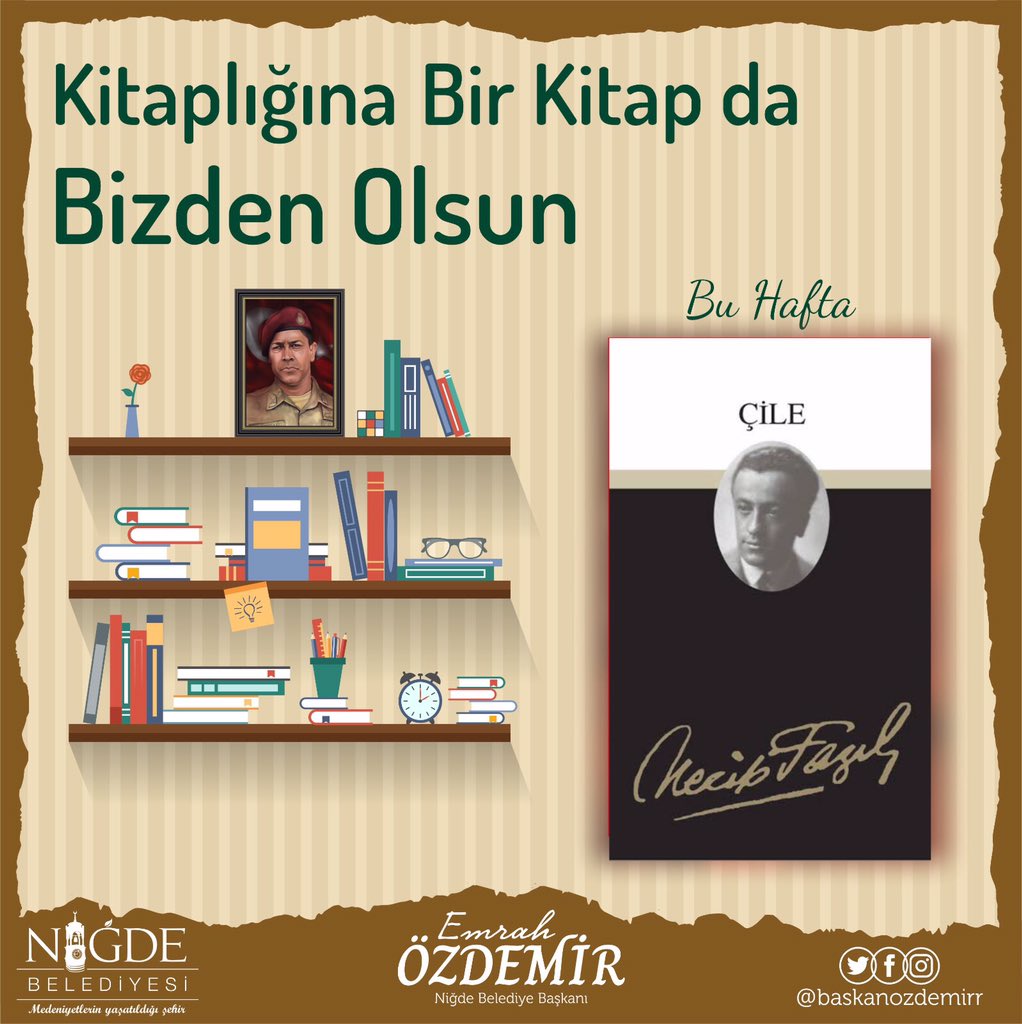 Çekiliş Vakti Dostlar 🎁 

Kitaplığınızda bir kitap da bizden olsun 🎉

Daha çok okuyalım diye vefatının 38. yıldönümünde “Üstad #NecipFazılKısakürek’in - Çile” kitabını 10 dostumuza hediye ediyoruz 😎

Hesabımızı takip edip ✅
Bu tweeti Rt yapmanız yeterli ♻️