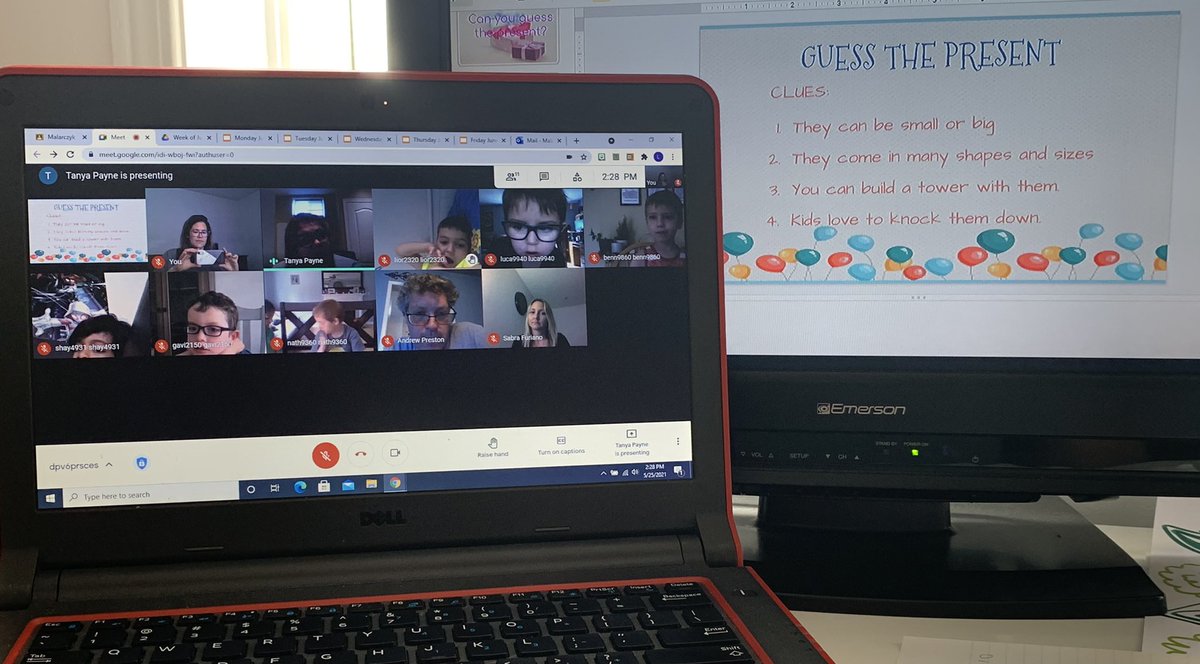 Larmstrong0's tweet photo. Today is the letter ‘B’ for our ABC countdown! We decide to have a Birthday Bash and celebrate all our Ss birthdays!! One game we played was ‘Guess the Present!’ Students did a great job using their critical thinking skills for this challenge!! @Tanya_payne03 @GoodfellowPS https://t.co/lcVZJOZnzZ