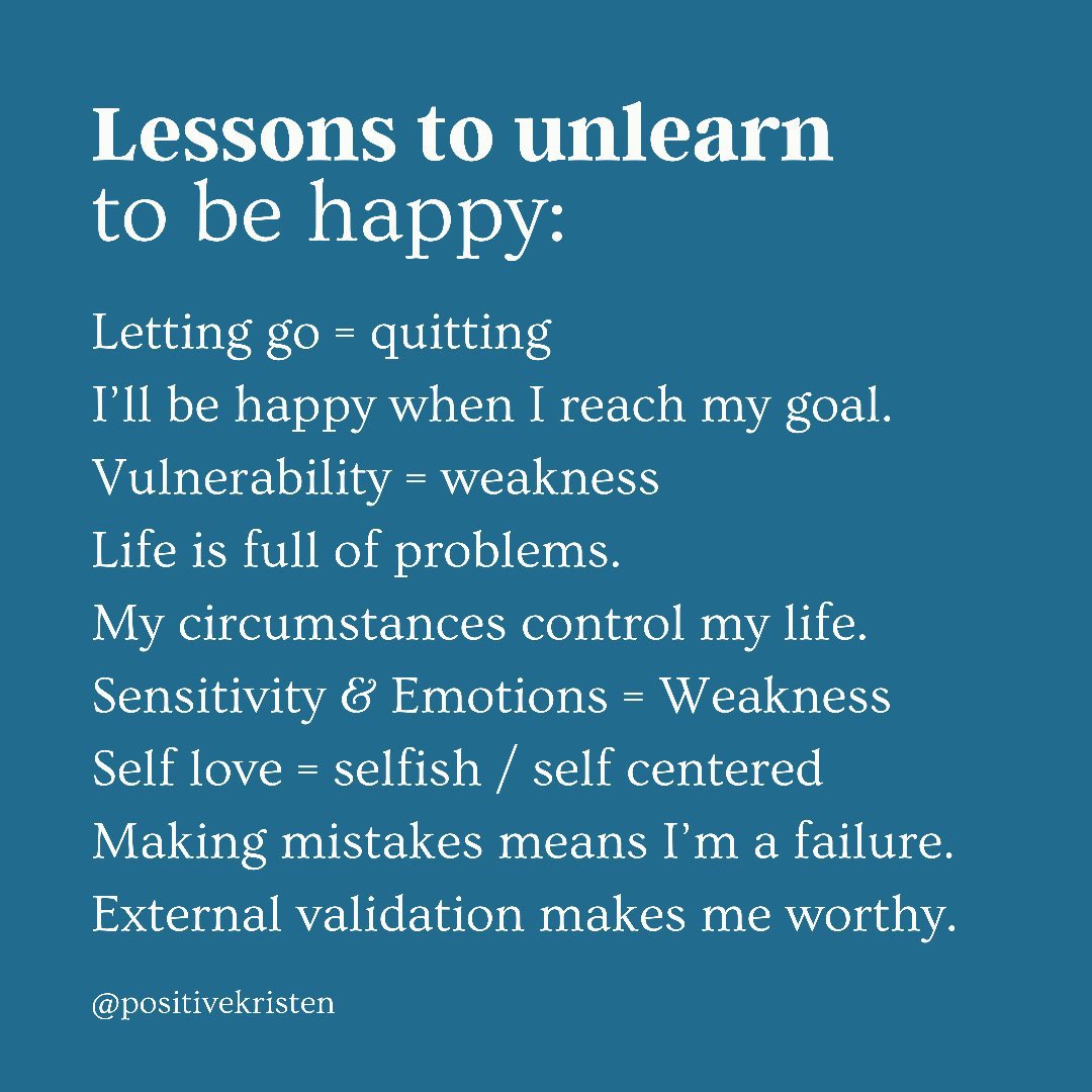 May is still mental health awareness month. This time it’s about things to “unlearn”.