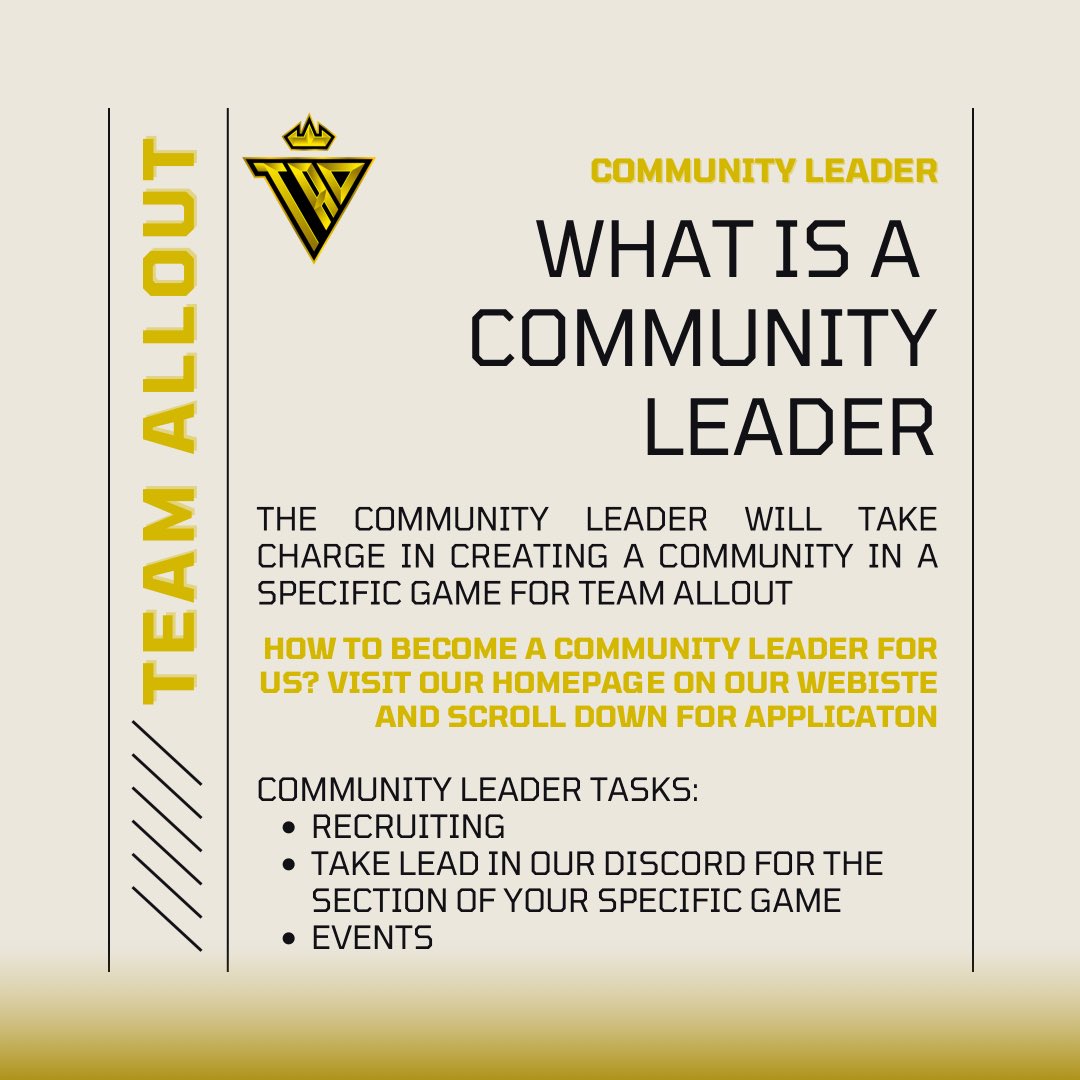TeamAllOutgg's tweet photo. Hit us up! #AllOutFam
#gamingcommunity https://t.co/PVb5FMbm5l