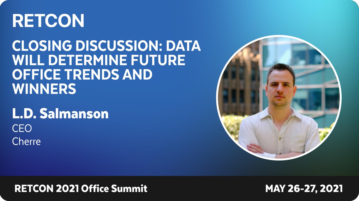 cherrecore's tweet image. Who&apos;s planning on attending the #RETCON #Office event this week? Don&apos;t miss our session with our CEO @SYSTEP and Colin Kovas from RealPage on Thursday, 5/27 at 2pm ET: ow.ly/f2CF50EV73e 
#CRE #data