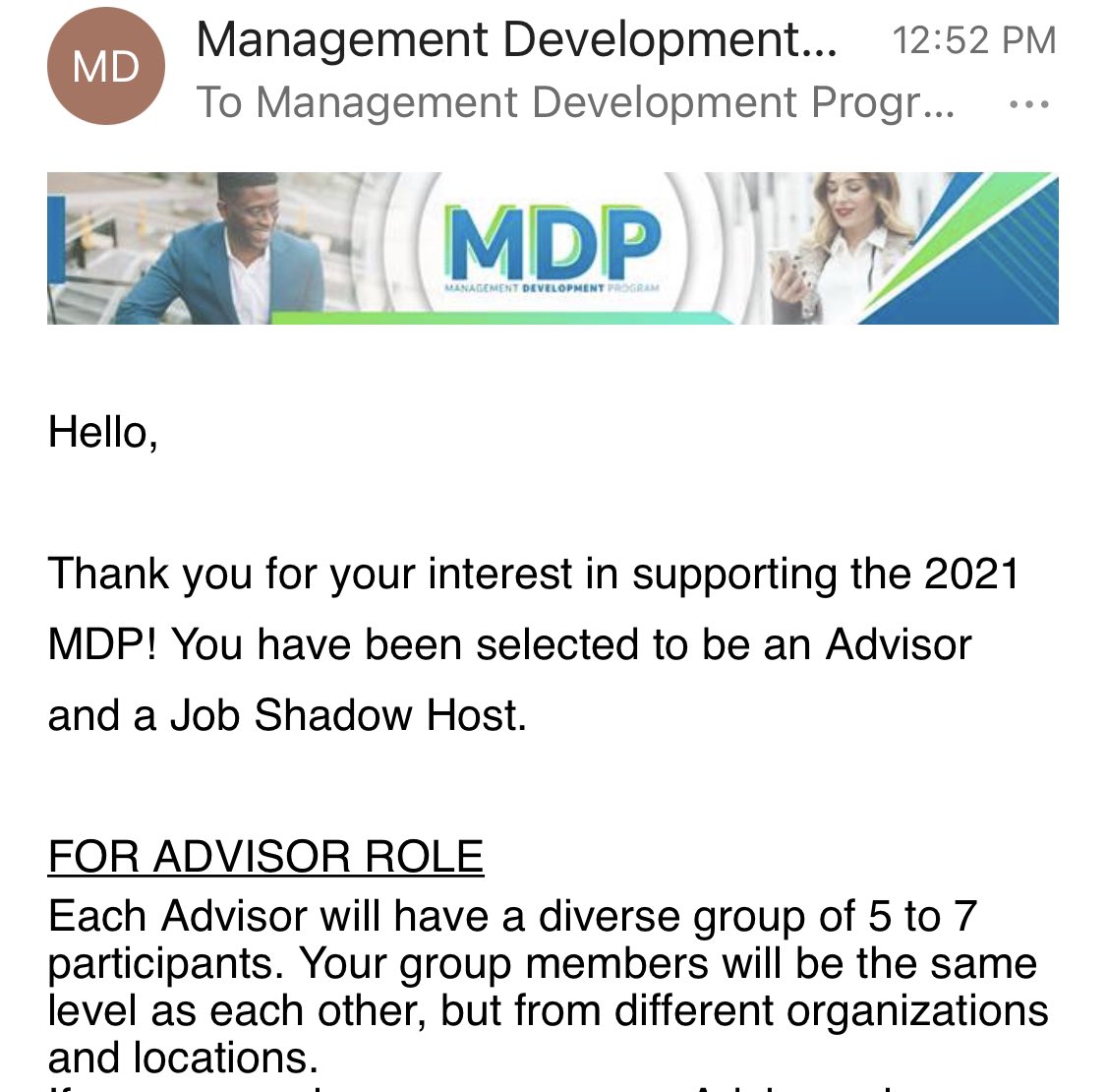 Woody0709's tweet image. I’ve been looking forward to this email all month long! #MDPALUM @MDP_ALUM_LIFE! Let’s get to work 😉