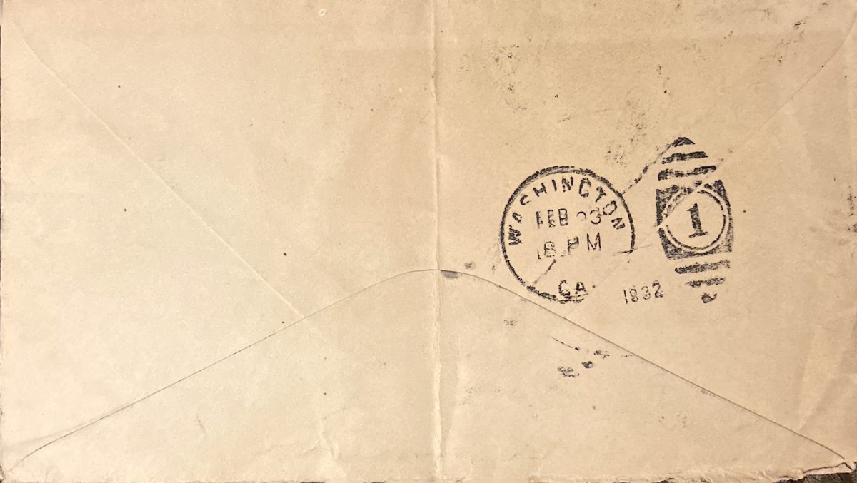 Hoke Smith Junior High School envelope 1932
#Atlanta GA

A really wild example with 6 stamps and numerous cancellations, plus a message to the Postmaster!!

#Americana #Ephemera 
@scribblingglue