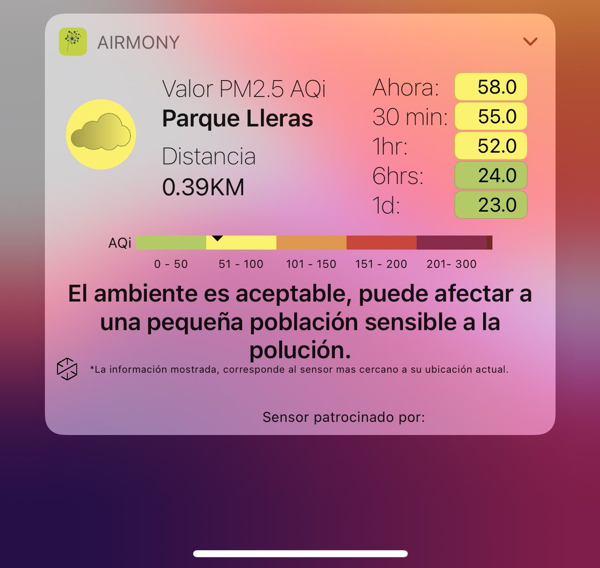 Al estar #Conectados con los #datos de #CalidadDelAire podemos tomar decisiones mejor informados del día a día. Esta mañana así estaba #Medellín:

#Airmony #Salud <a href="/ThePurpleAir/">PurpleAir - Air Quality Monitors</a> <a href="/Summan_IT/">Summan S.A.S.</a>