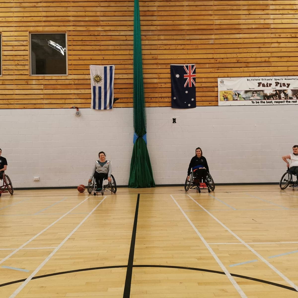 Vikings are back at training on Thursday and really looking forward to it after last week. Great to be back on court at Lansbury Bridge School #ProudToBeVikings ♥ ♿ 🏀 #athletes #StHelens #Trainingsafely