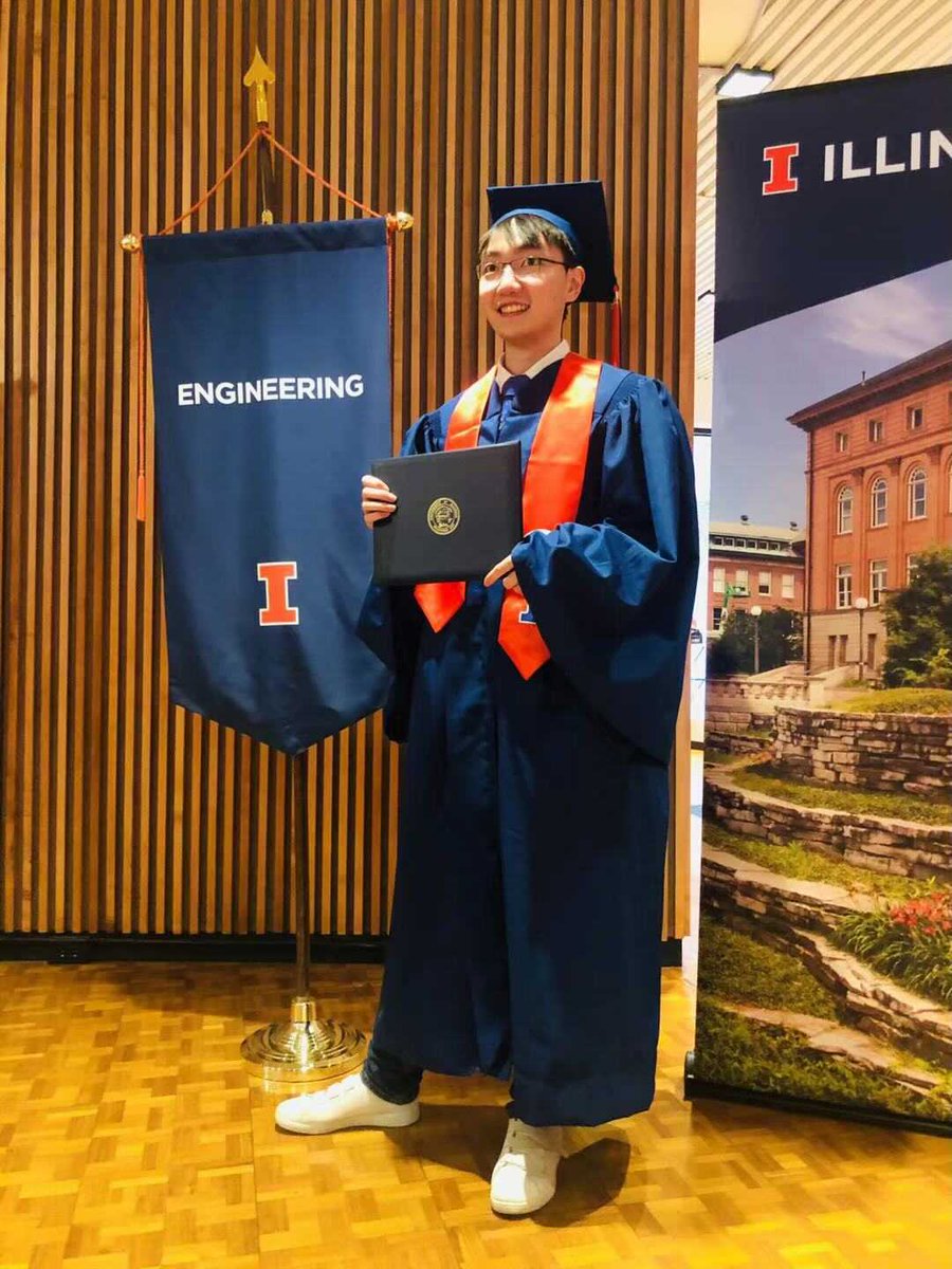 EvansGroupUIUC's tweet photo. Congratulations to our undergrads, Naisong Shan and Trish Mata, on graduating! https://t.co/nDZaVsg3rL