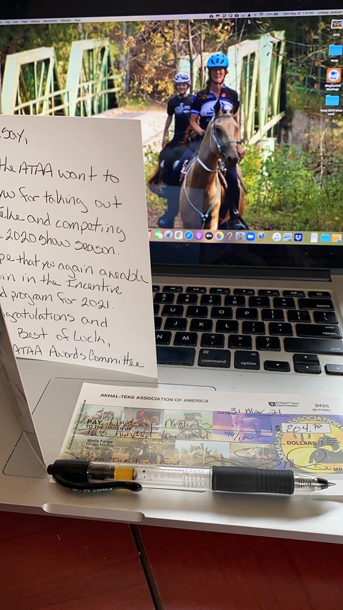 AkhalTekeFound's tweet photo. βWho else gets #incentives for competing in #distanceriding on their breeds?
βThank you Akhal-Teke Association of America. Itβs very nice to get a check in the mail each year!β
ππ
β Lindsay Nichols, who rides #AkhalTeke #Thorhastracan.
#RideEntryFeesCovered #enduranceriding https://t.co/JzIPAru08V
