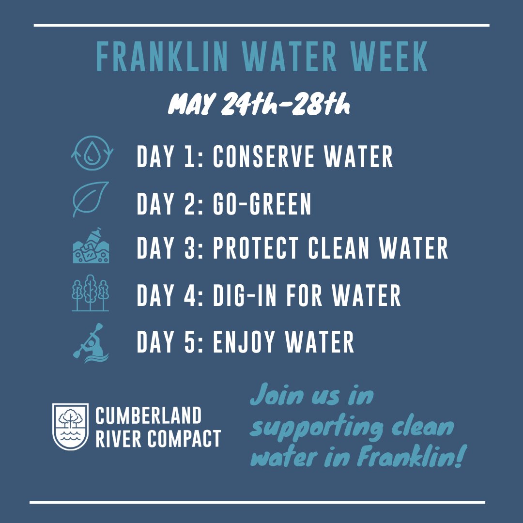 Good beer requires clean water! 🍻 This week we are joining Cumberland River Compact during #FranklinWaterWeek to support the health of our local waterways. 💧💪

Together, we can keep our water clean and beautiful! Learn more at cumberlandrivercompact.org/event/franklin….