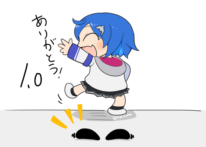 これはひとしきり歌ったあと
謎の太まゆを残して2.0ヘ向かう西園チグサ
いろんな思い出をありがとう1.0!
チグちゃんとセレじょの2.0楽しみ～!!!!!
 #ニシゾノート #セレじょあぷで 