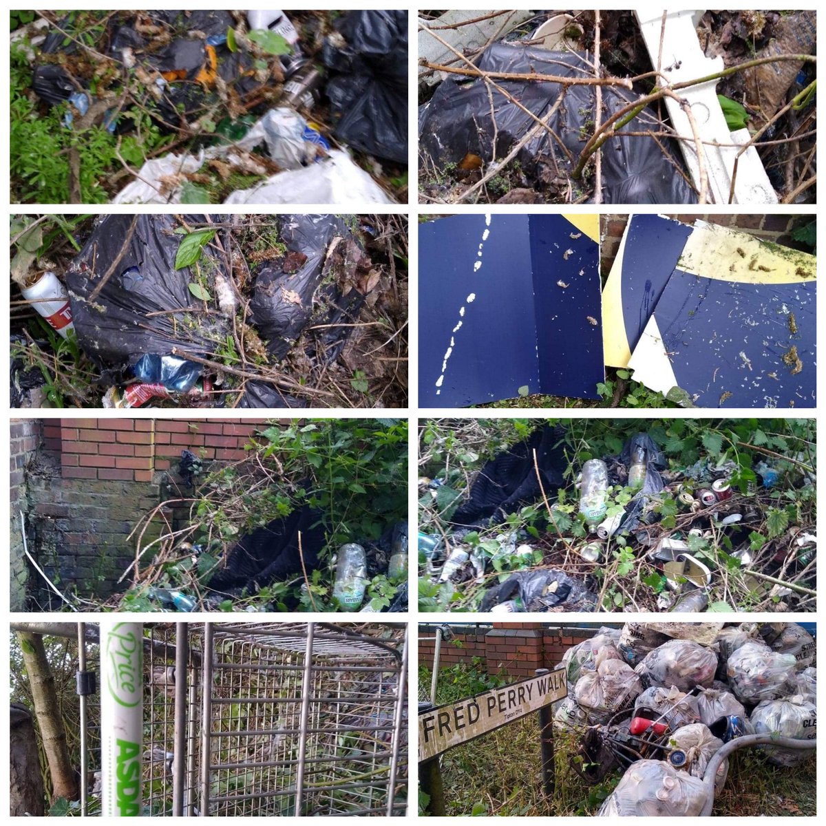 Litterwatch1's tweet photo. Forget 2 men &amp; a little lady try 2 men, 8 hours &amp; 25 bags of historical litter, flytipping &amp; a rotten tree later. The amazing Steve &amp; Ant are transforming Fred Perry Walk # Tipton. #thankyousomuch 
#adoptastreet 
#environmentalpride 
#tiptonandproud
@SercoESUK 
@sandwellcouncil https://t.co/K3BrHhHbP3